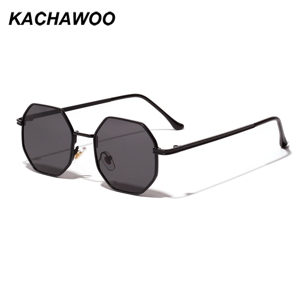 DROPSHIPPING!]Summer Korean Retro Small Frame Polygon Sunglasses Women  Fashion Pattern Decoration Ladies Sun Glasses UV400 