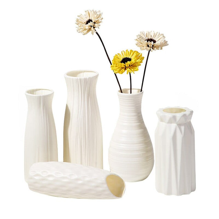 Aayat Mart 0 Modern Flower Vase Plastic Flower Bouquet Pot Basket Nordic Home Living Room Decoration Ornament Dinner Table Flower Arrangement
