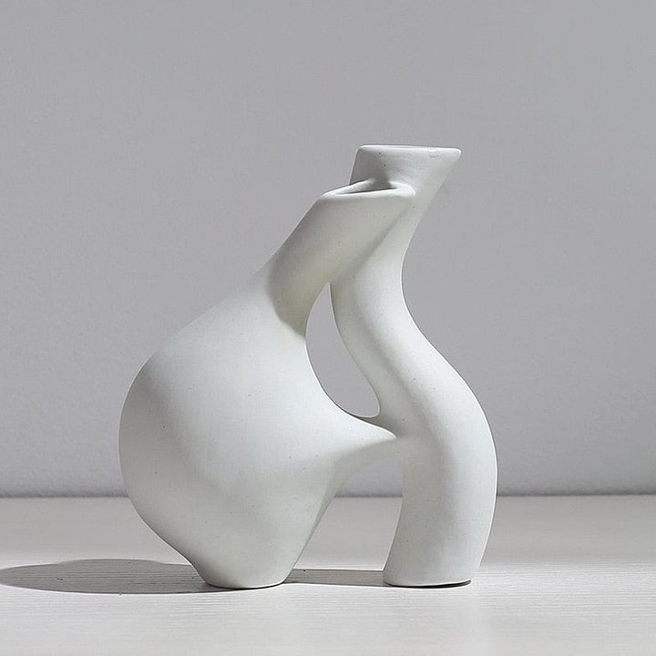 Aayat Mart 0 Nordic Ceramic Vase Figurines Interior Modern Plant Pot desktop Planter Living Room decor vases home Decoraiton Accessories