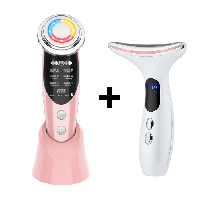 Aayat Mart Electronics Pink and k3 Meinecki White / English / USB Lifting And Tightening Face Introducer
